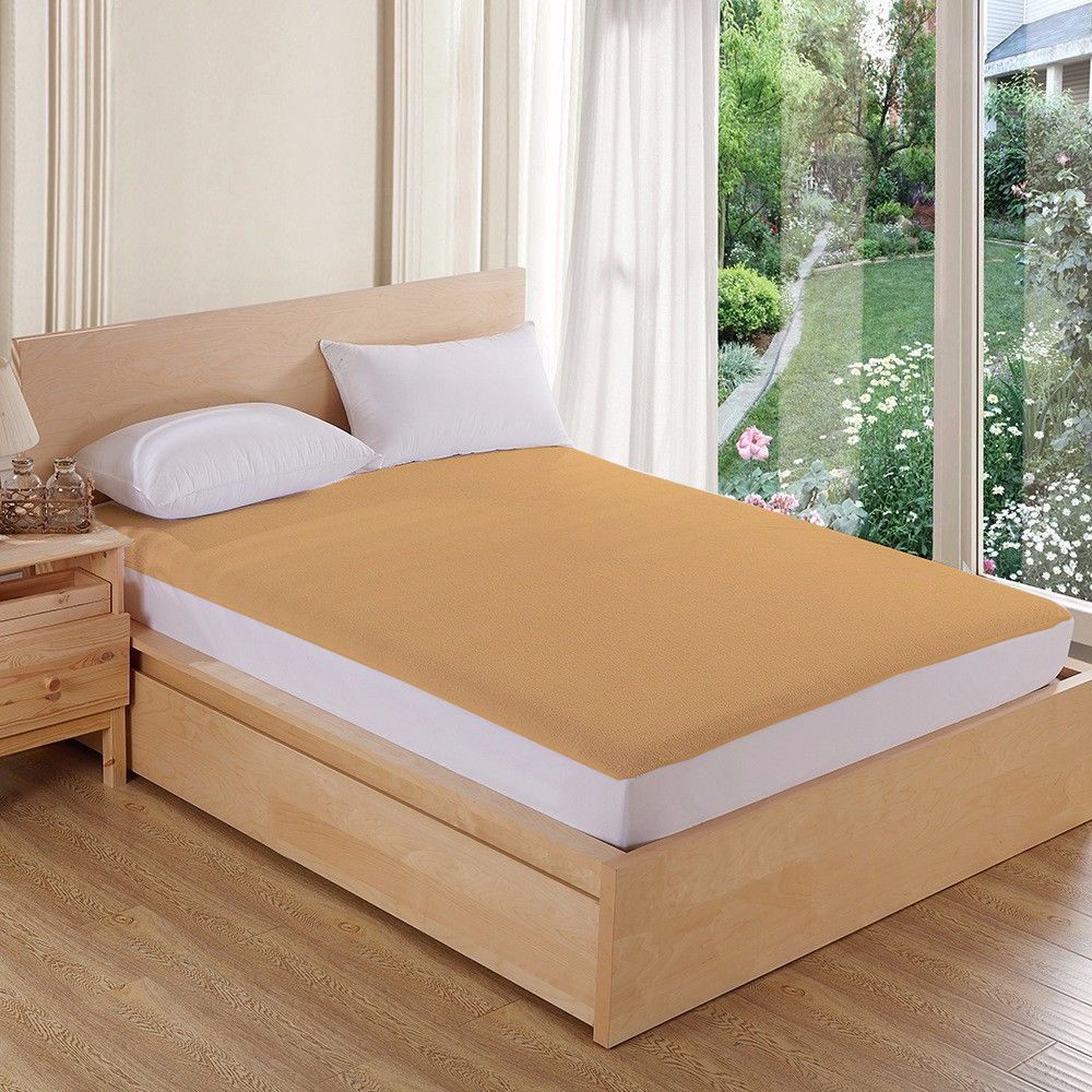 MR Brothers Beige Cotton Mattress Protector Buy MR Brothers Beige