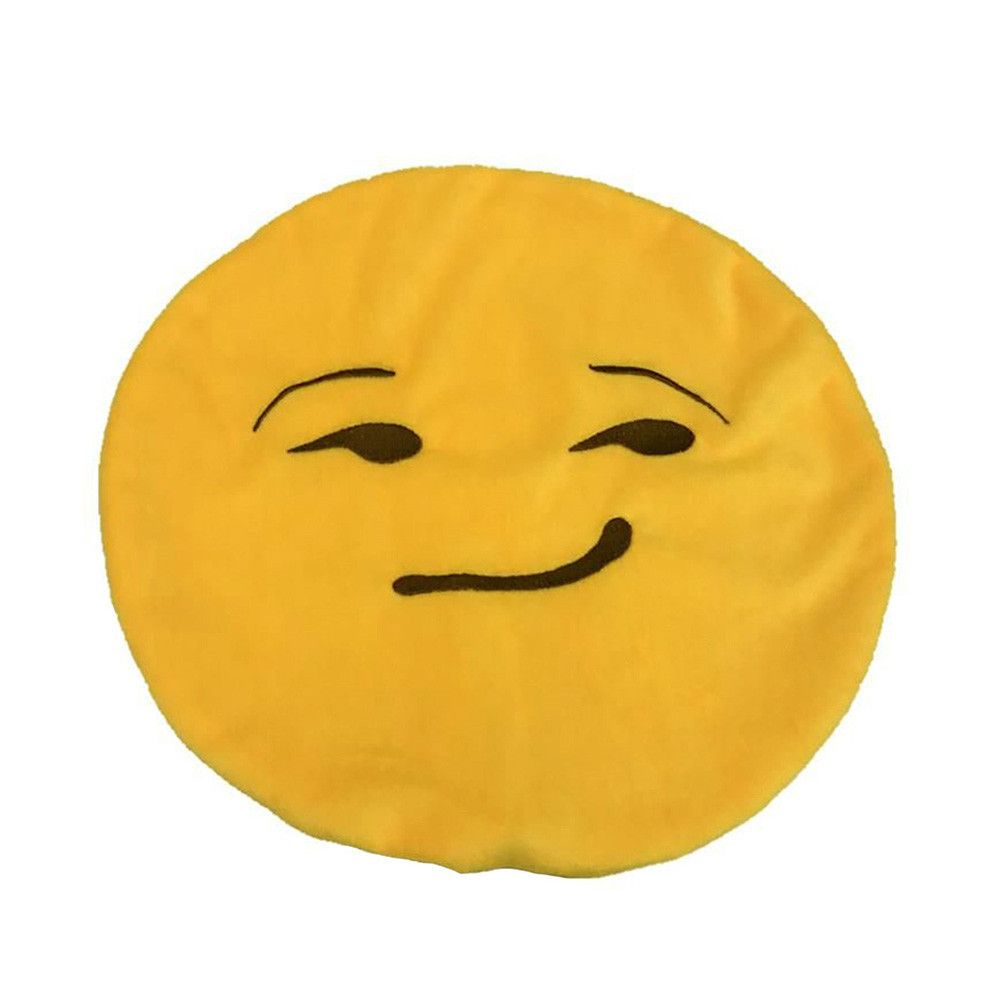 32cm Soft Expression Smiley Emoticon Stuffed Plush Toy Doll Pillow Case