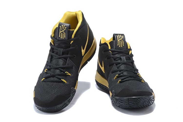 kyrie 4 black and gold