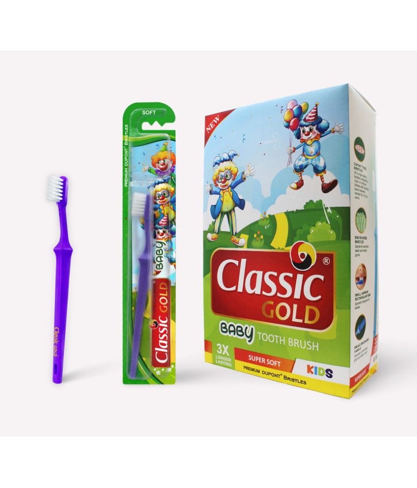 CLASSIC GOLD Baby Soft Toothbrush Pack of 24