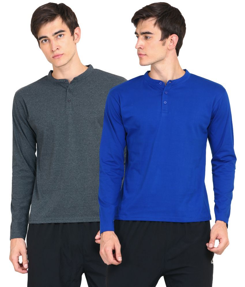     			Ap'pulse Multi Cotton Solid Sports T-shirt