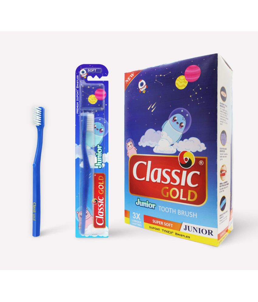 CLASSIC GOLD Junior Soft Toothbrush Pack of 36