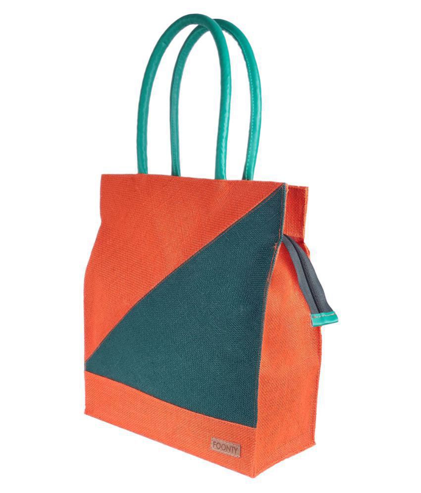 Foonty Orange Lunch Bags - 1 Pc