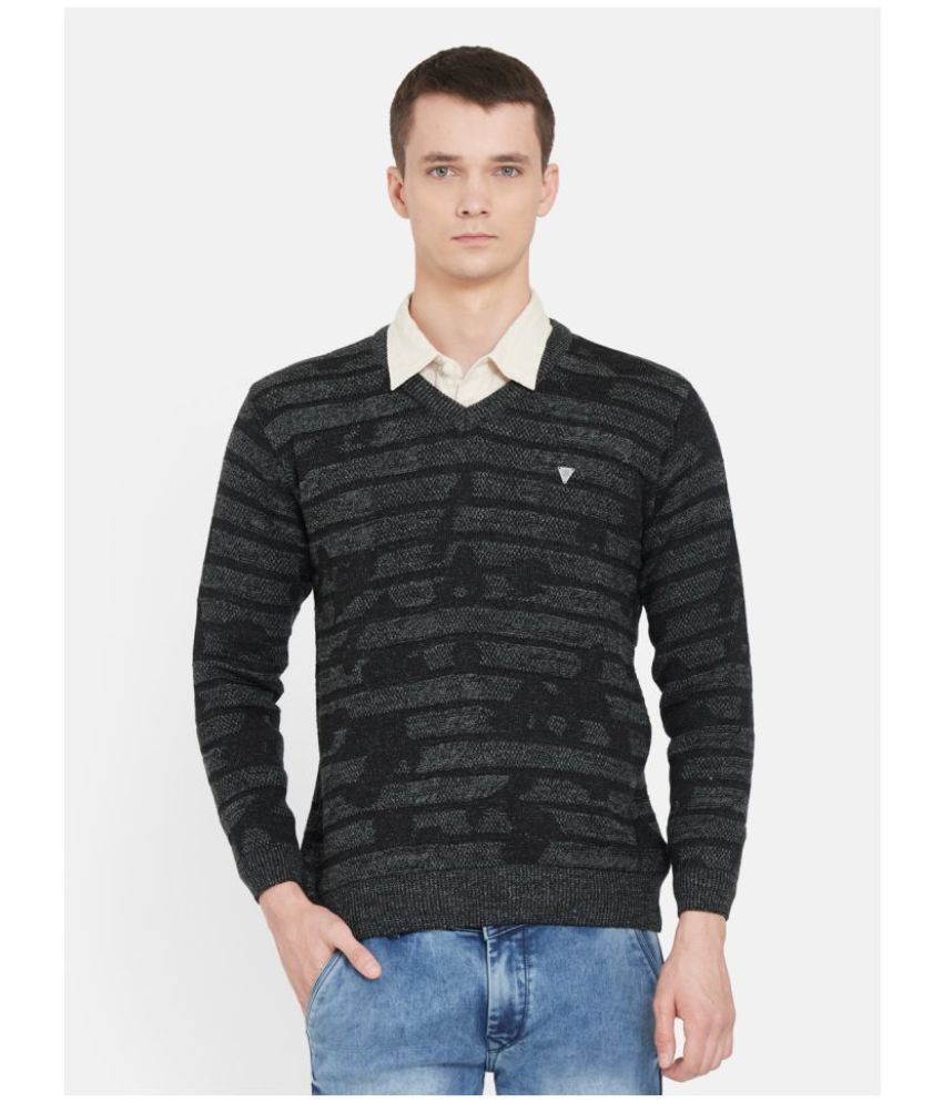     			Duke Black V Neck Sweater