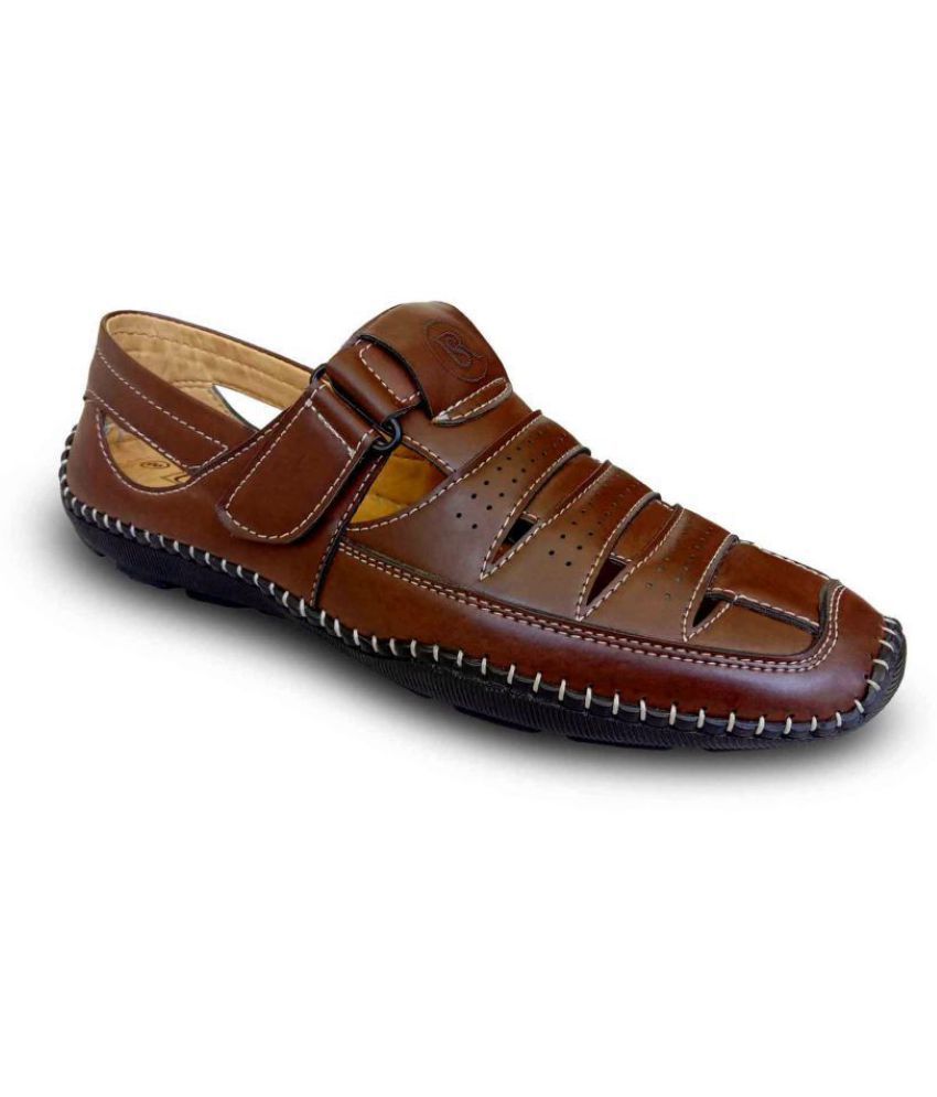     			ShoeRise - Brown  Men's Sandals