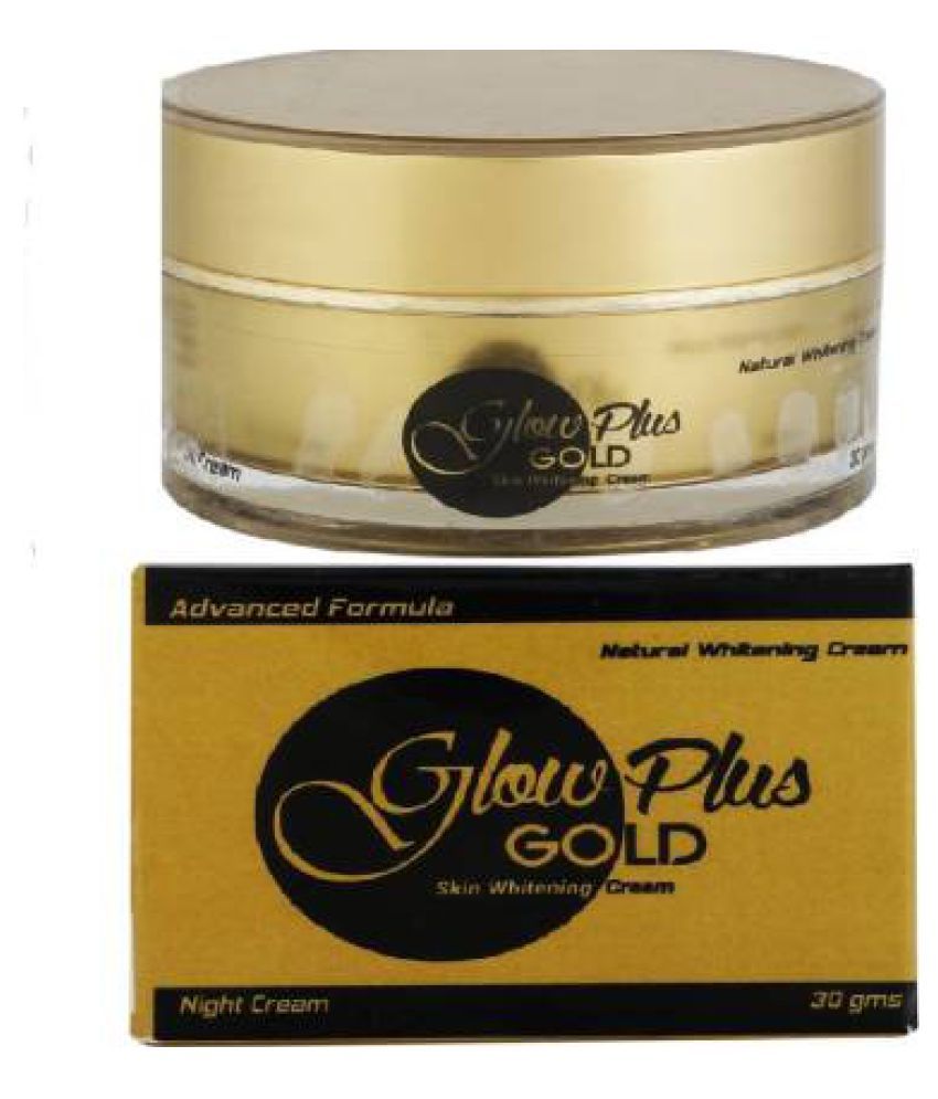 GLOW PLUS GOLD Cream SKIN FAIRNESS, LIGHTENING Night Cream 30 gm Buy