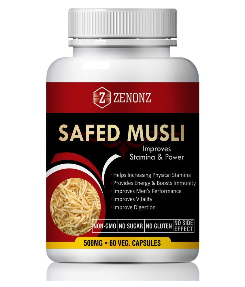     			Safed Musli for for Enhance your Sexual Timming & Sex Drive ( 500mg) (60 No)