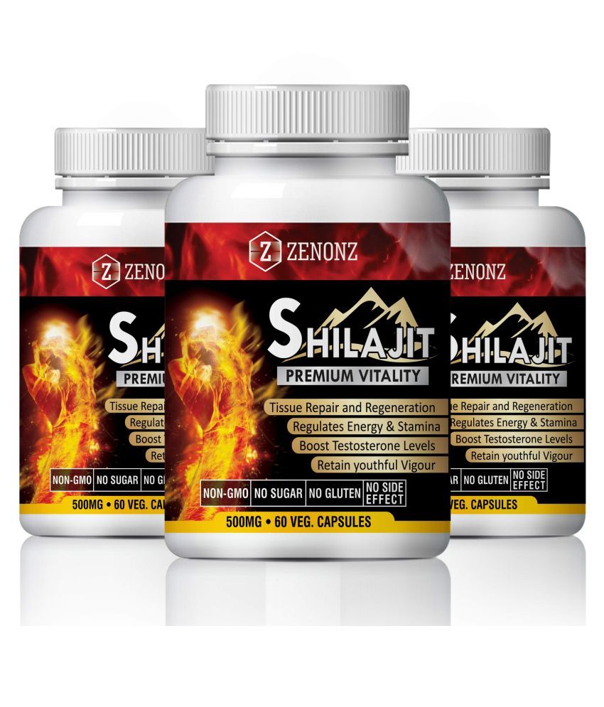     			Shilajit For sexual wellness capsules (500mg) (Pack Of3) (180 Capsules)