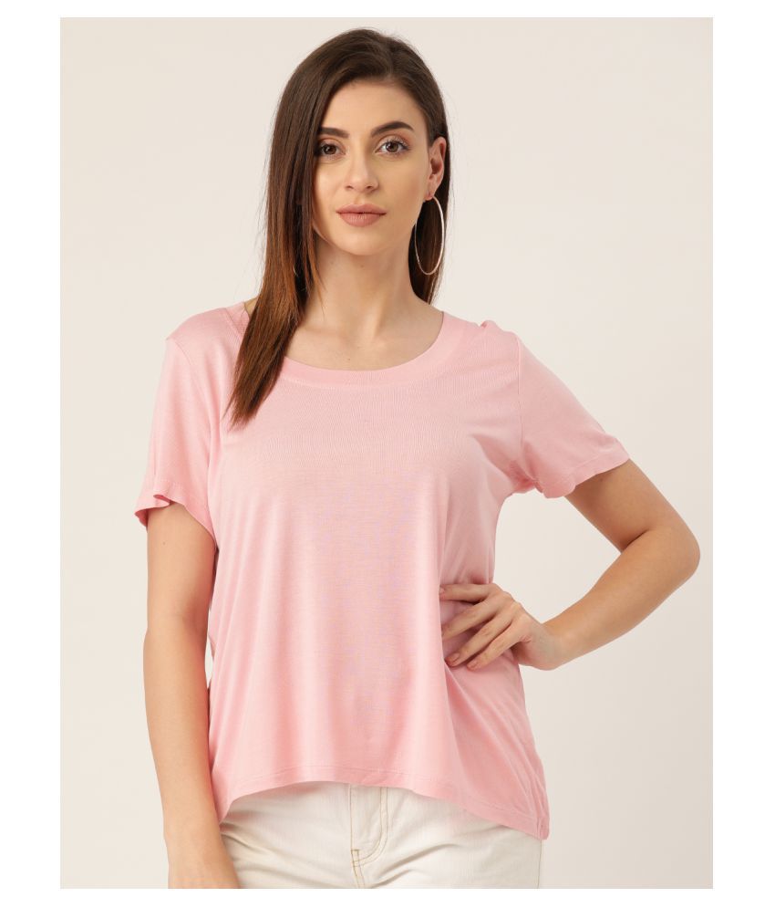     			Rute Cotton Pink T-Shirts