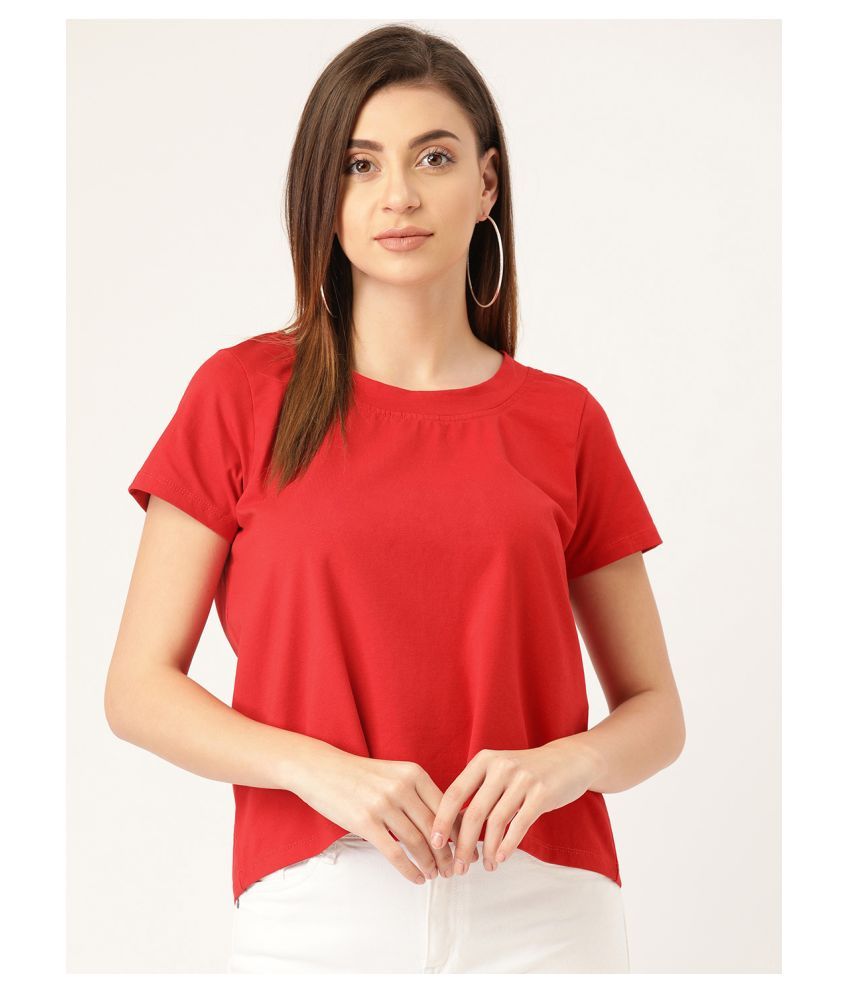     			Rute Cotton Red T-Shirts