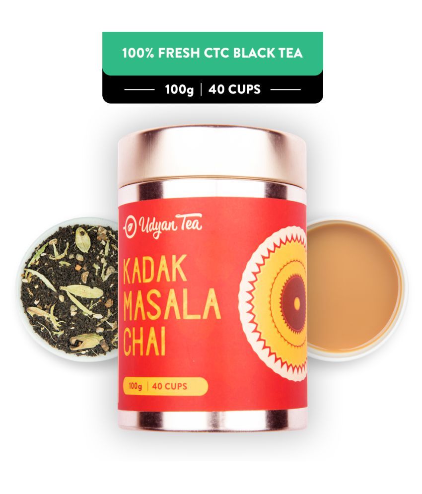     			Udyan Tea Assam Tea Loose Leaf Kadak Masala Chai Tea 100 gm