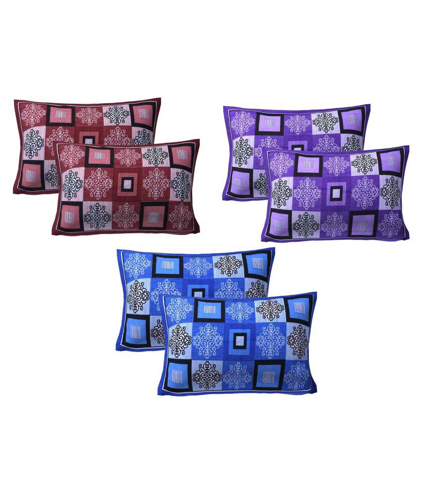     			AJ Home Pack of 6 Multi Pillow Cover