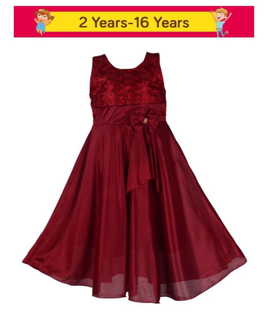 satin full frock