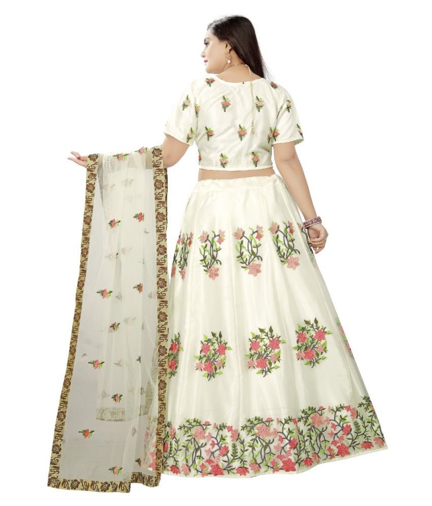 white chaniya choli
