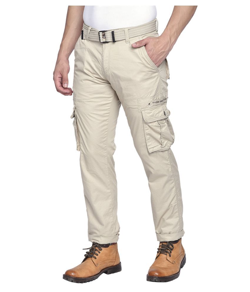 mens cargos beige