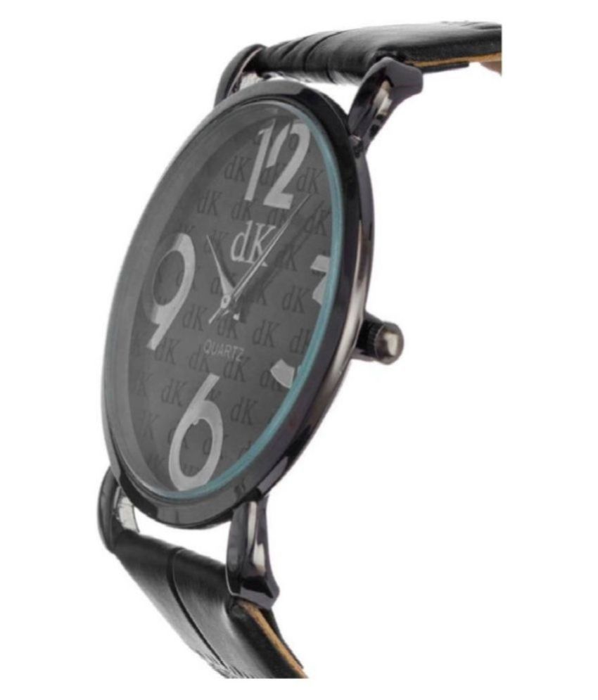 men fashion ex306 blue leather analog men's watch