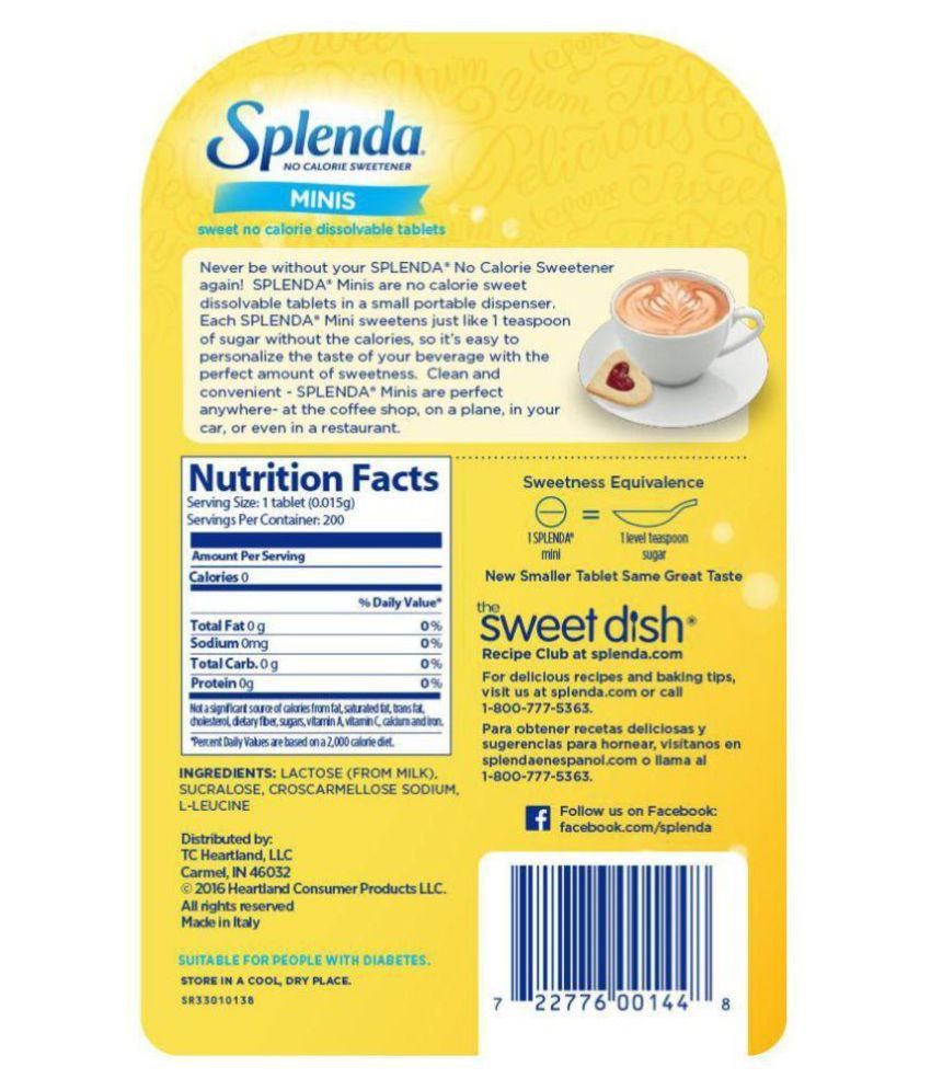 Splenda Sugar Substitute Tablets 7.5 g Buy Splenda Sugar Substitute