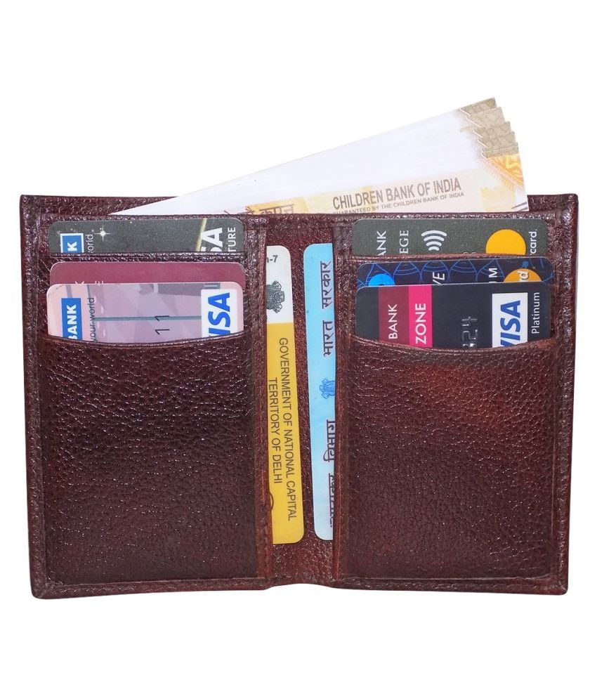     			Style 98 Bi-Fold Brown Atm, Visiting , Credit Card Holder, Pan Card/ID Card Holder , Pocket wallet Genuine Accessory for Men and Women Card Holder