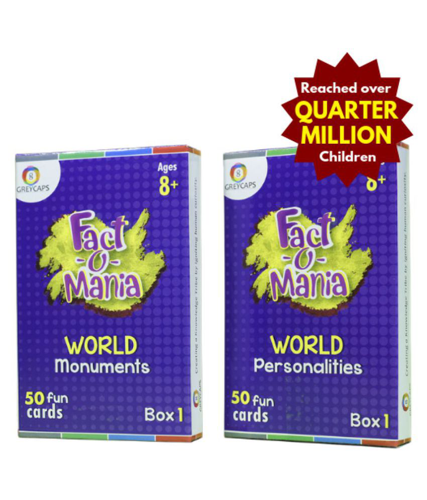 Fact-O-Mania World Personalities & Monuments (2 Boxes Combo)