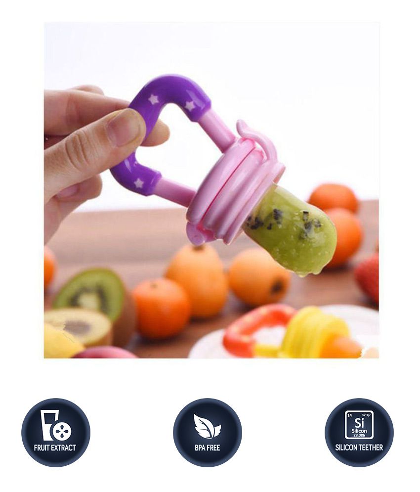     			House of Quirk Baby Fresh Food Fruit Teether Feeder, Infant Fruit Teething Toy