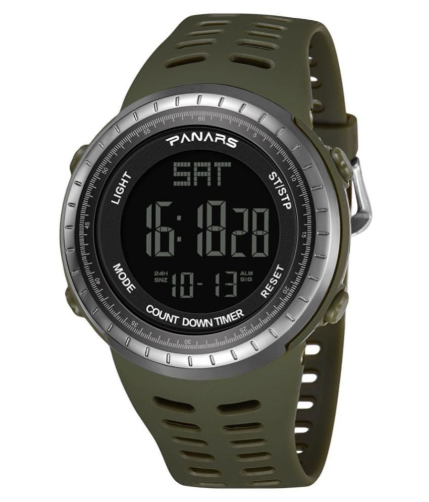 PANARS 8008-Green Silicon Digital Men's Watch - Buy PANARS 8008-Green ...
