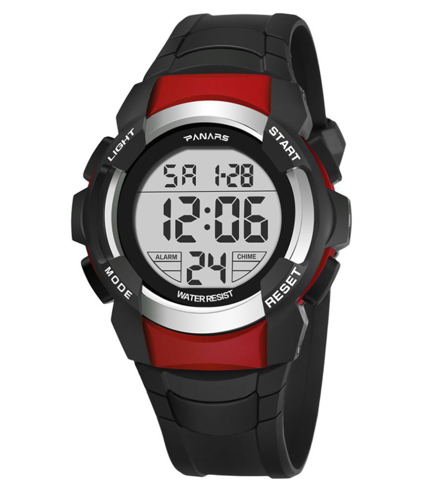 PANARS PNRS-8012-Red Silicon Digital Men's Watch - Buy PANARS PNRS-8012 ...
