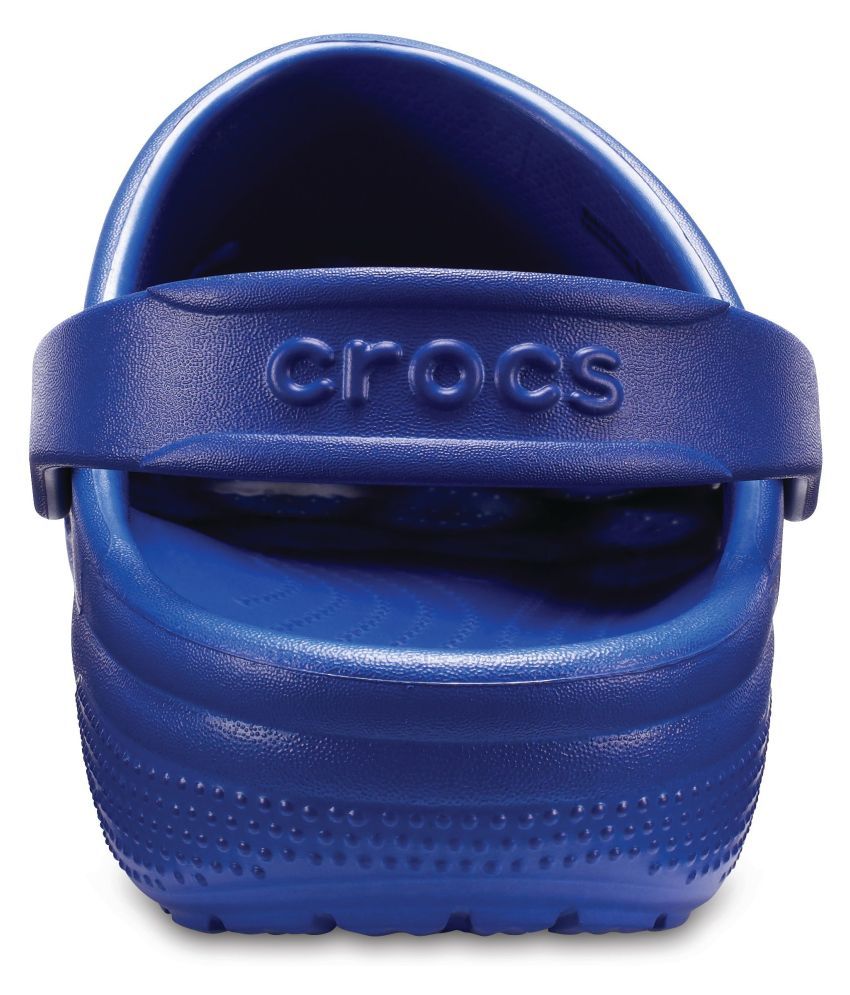 blue clear crocs