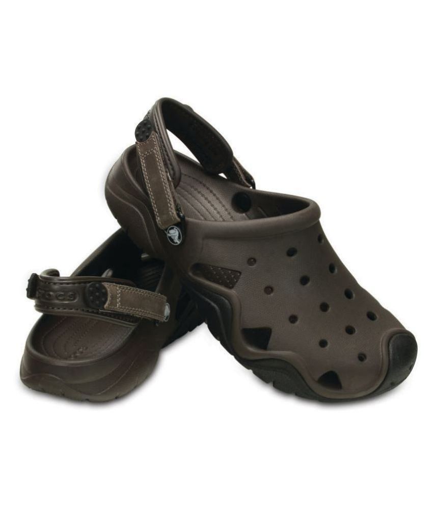crocs brown sandals