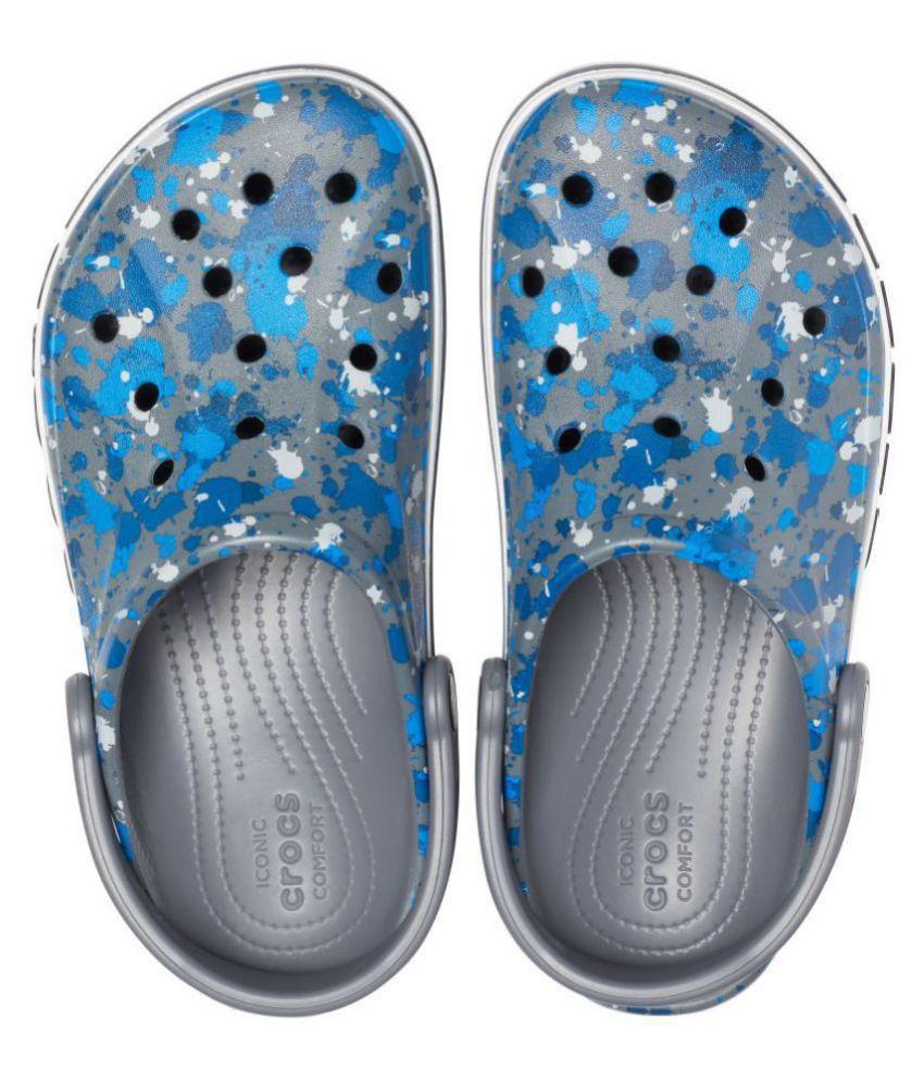 Crocs Gray Croslite  Floater Sandals  Buy Crocs Gray 