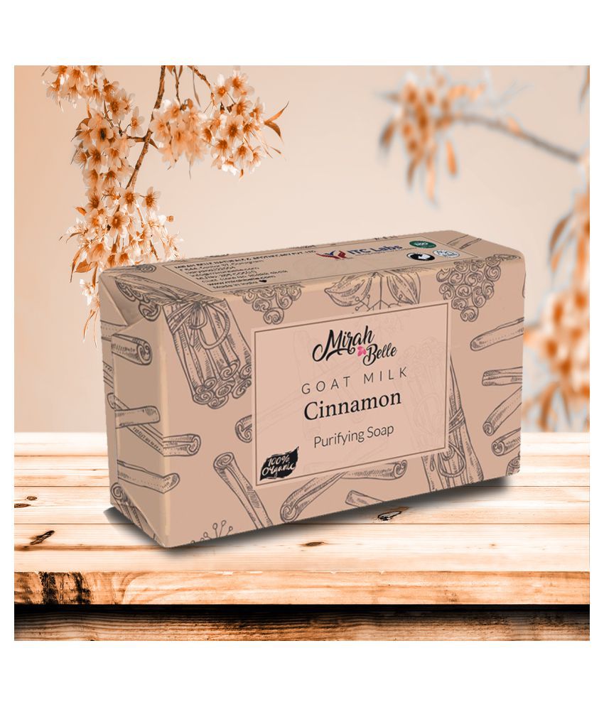 Mirah Belle Cinnamon Purifying Soap for Infection Prone Skin. Paraben, GMO-Free Soap 125 g
