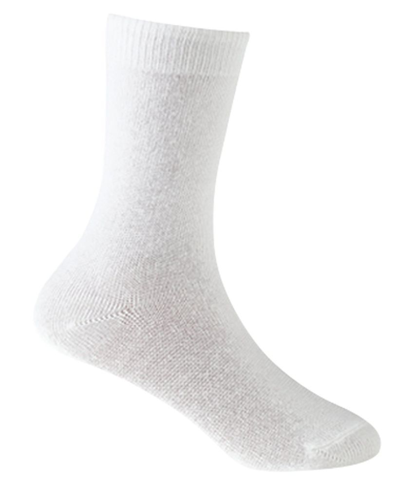     			Voici White Formal Full Length Socks Pack of 1