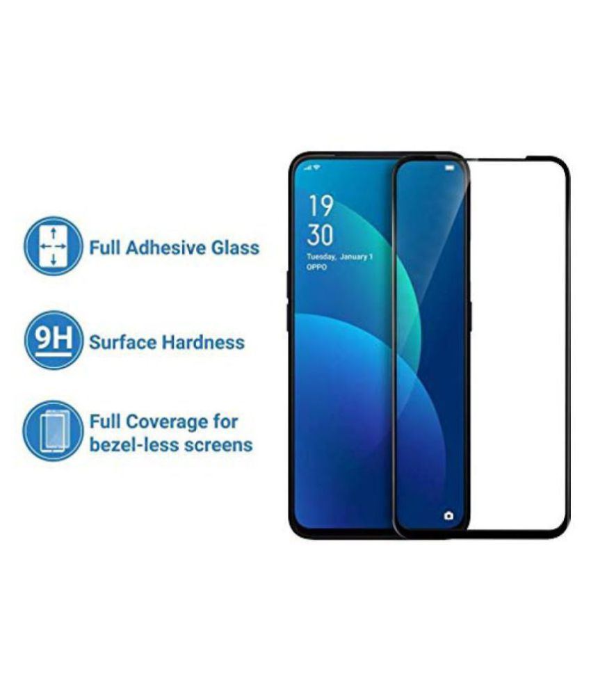 OPPO Reno 10x Zoom Tempered Glass Screen Guard By lenmax UV Protection ...