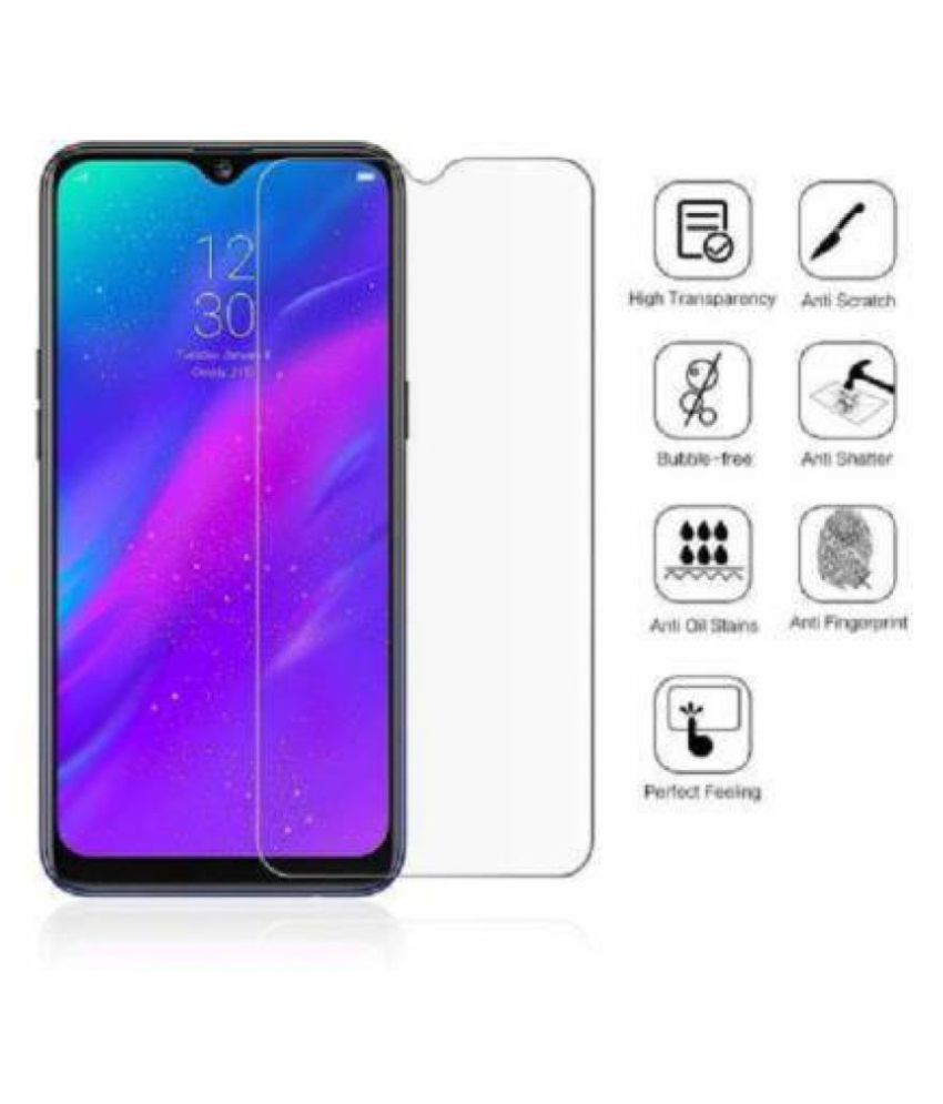 Vivo Y91 Tempered Glass Screen Guard By Lenmax Uv Protection Anti Reflection Tempered Glass 7515