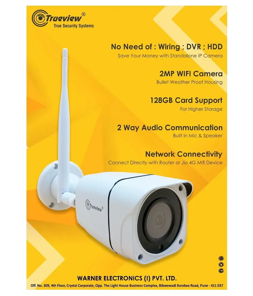 Trueview 2mp ip best sale camera