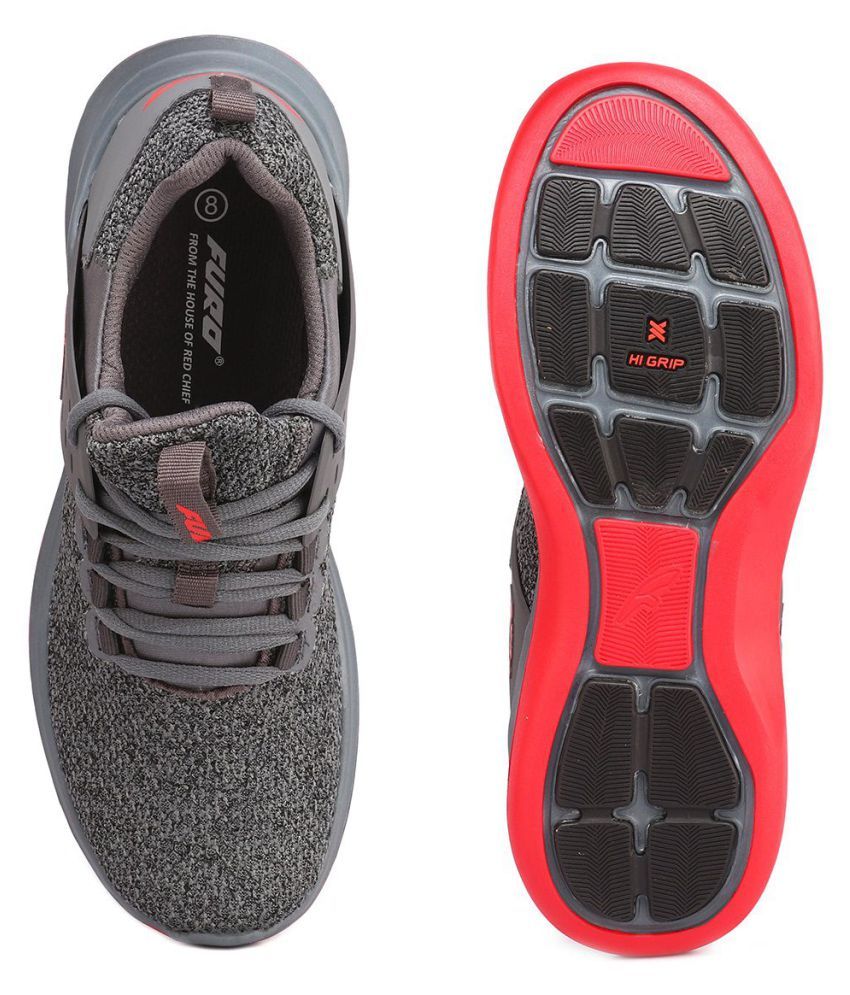 FURO Grey Men's Sports Running Shoes 
