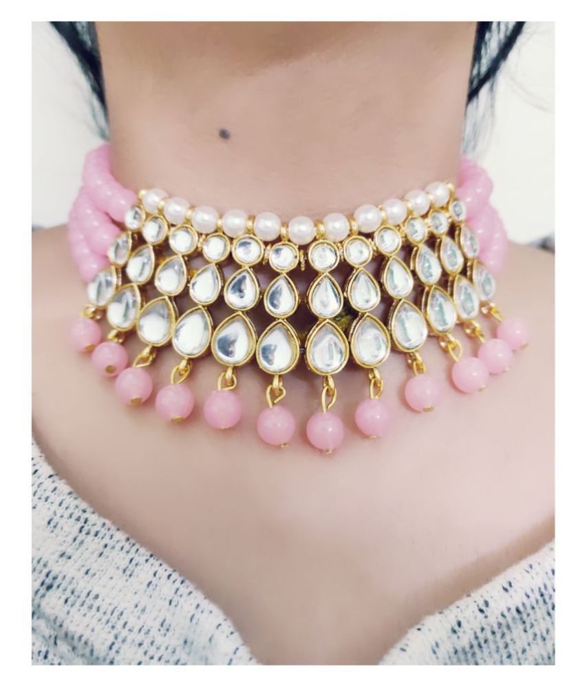 Pink choker set clearance