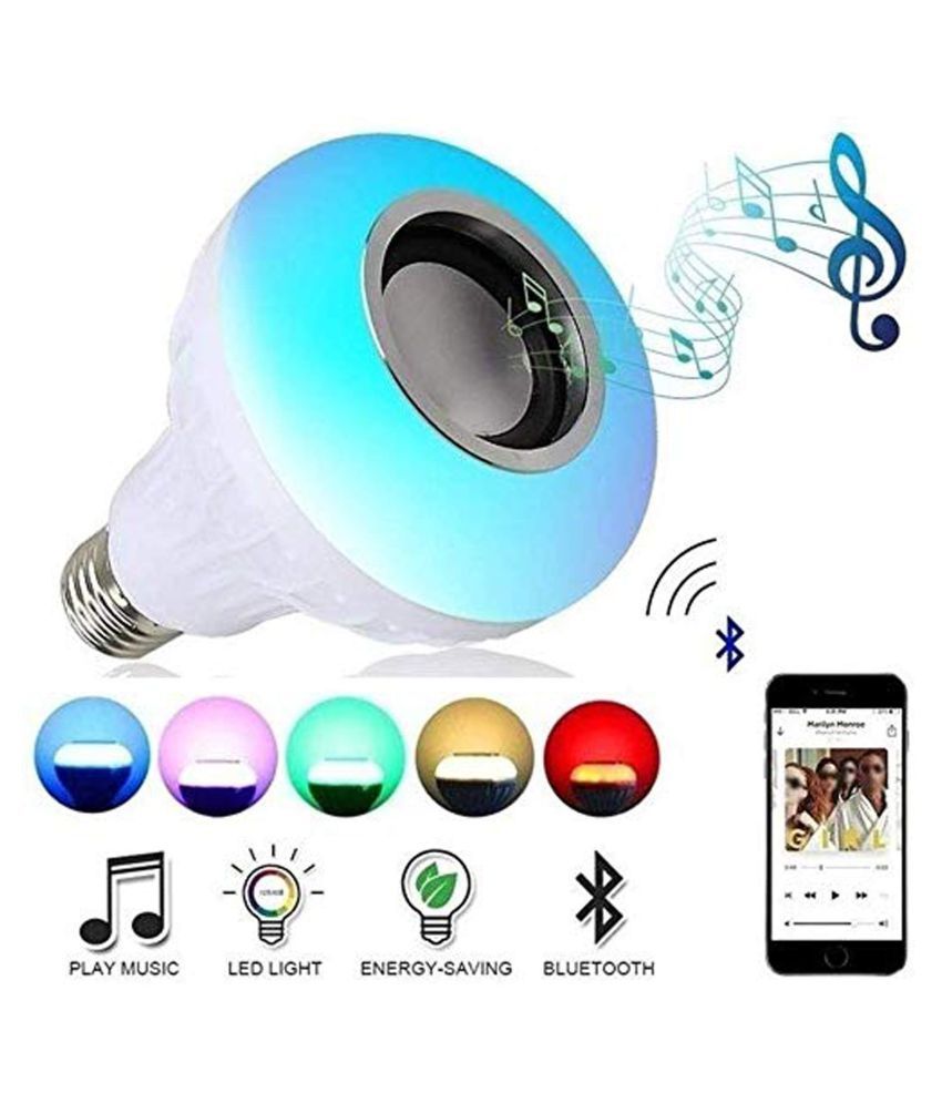 light bulb with speaker built in