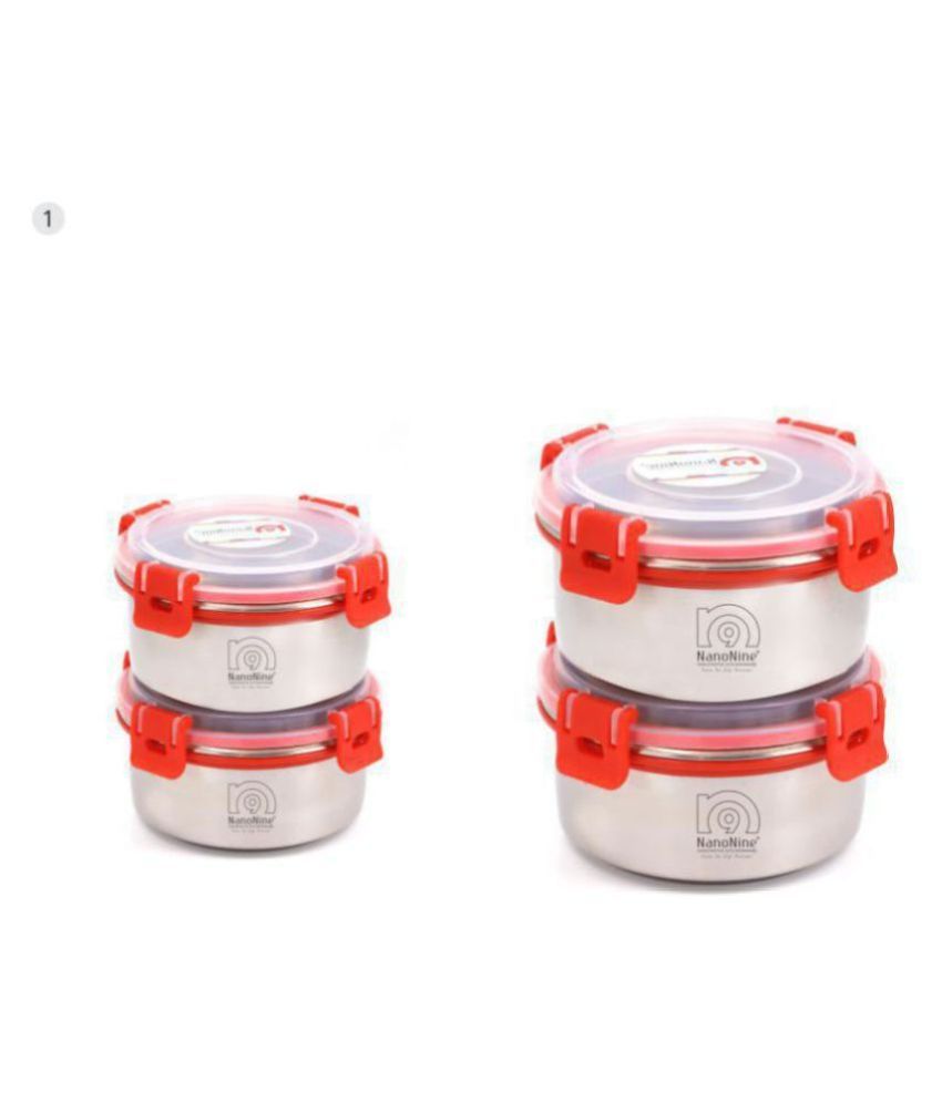 Nanonine Kitchen Fresh Stainless Steel Storage Containers, Uniqlip, Set
