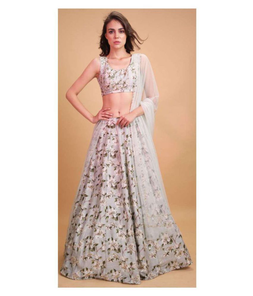 white chaniya choli