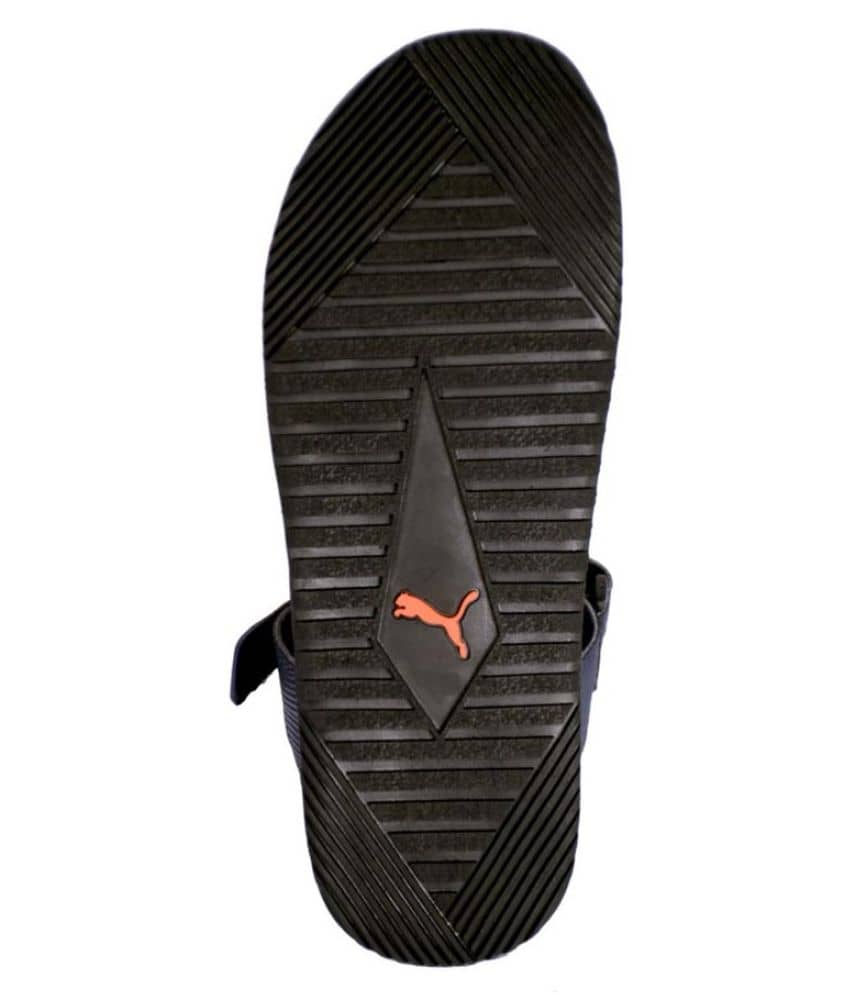 puma blue sandals