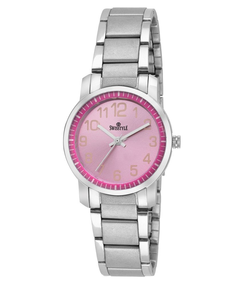     			Swisstyle Stainless Steel Round Womens Watch