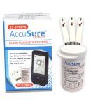 ACCUSURE Sensor Glucometer Test Strips Pack of 1(Pack of 25)