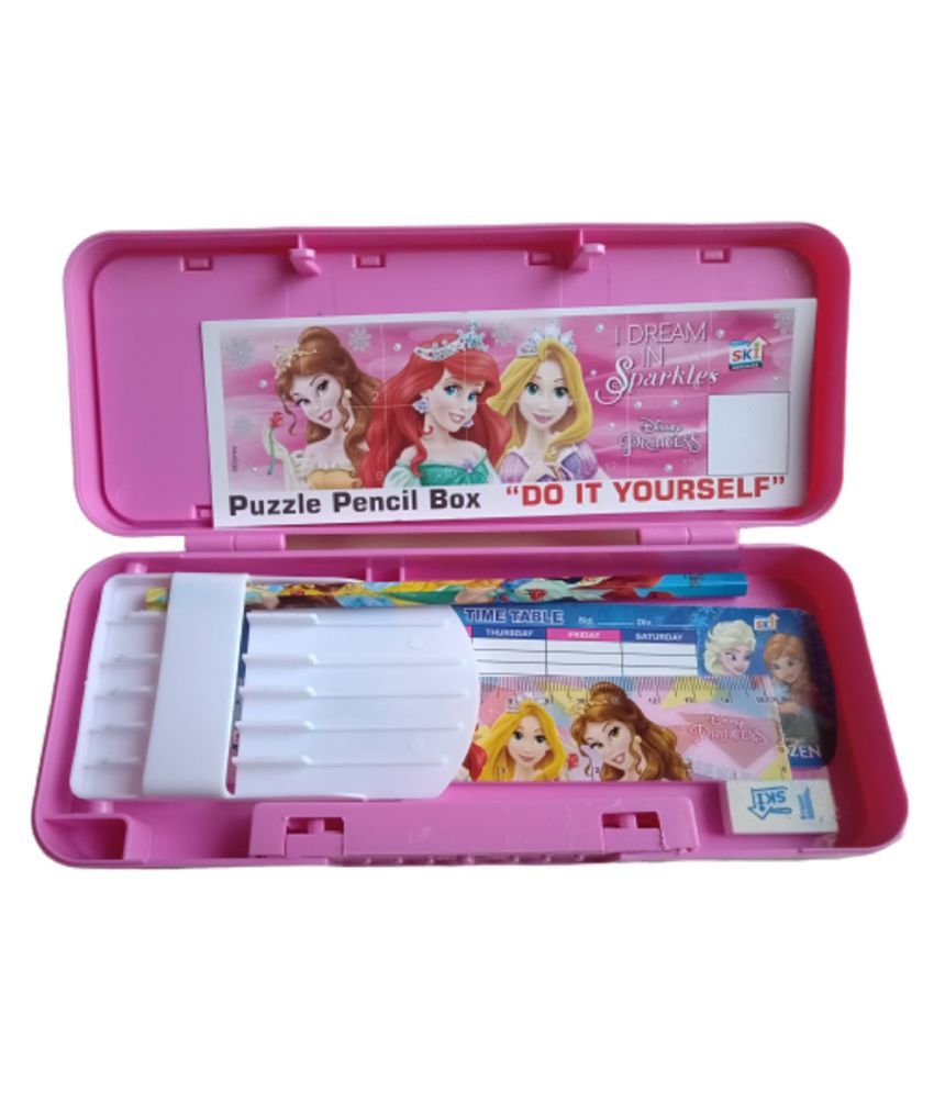 disney princess puzzle pencil box