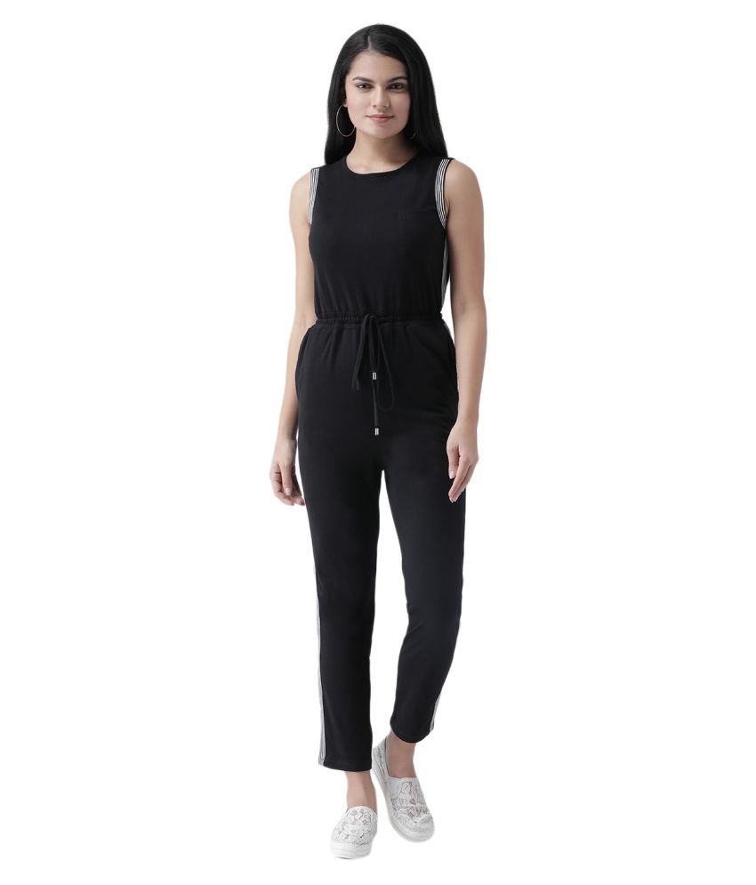 black cotton jumpsuit