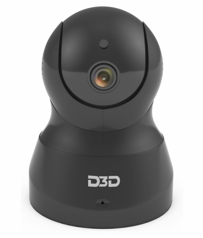 D3D Th661 Black WiFi PTZ Ultra HD 1080P Night vision Home Security IP