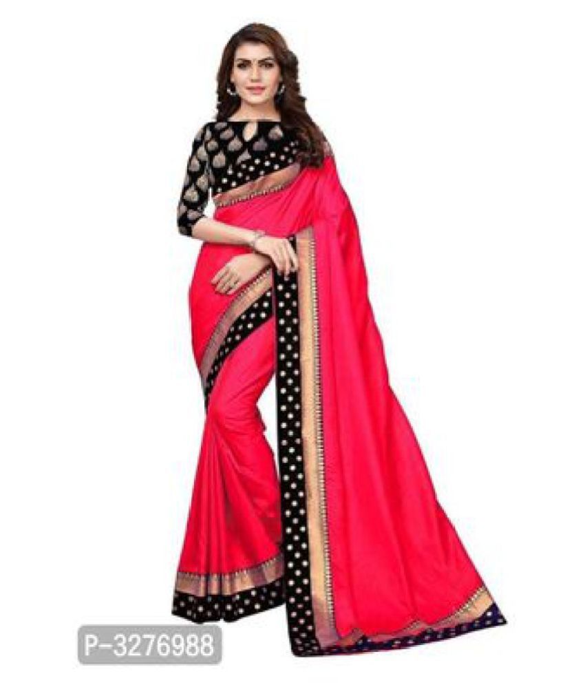 Suman Creation Red Silk Saree - Buy Suman Creation Red Silk Saree ...