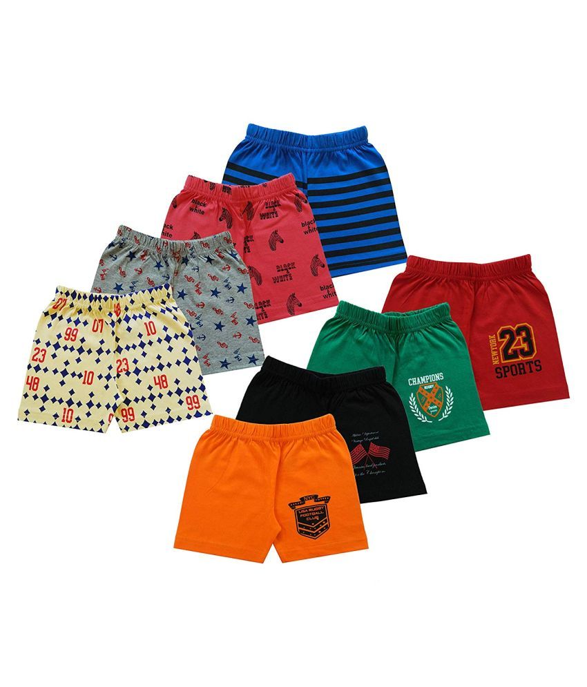     			MIST N FOGG Pack of 8 Baby Girls 100% Cotton Shorts ( Multi )