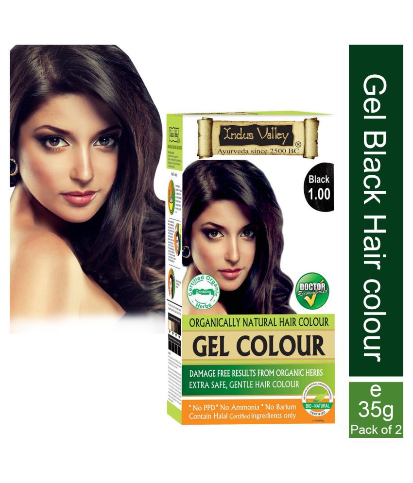 Indus Valley Damage Free Gel Black Hair Color Touch-up Pack - Mini Pack -  Set of 2 , Black : Buy Indus Valley Damage Free Gel Black Hair Color  Touch-up Pack -