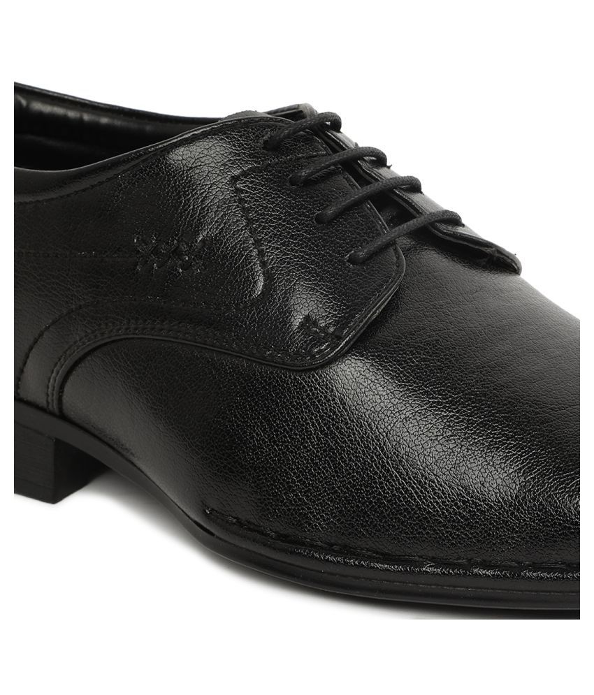 paragon max men's black formal shoes