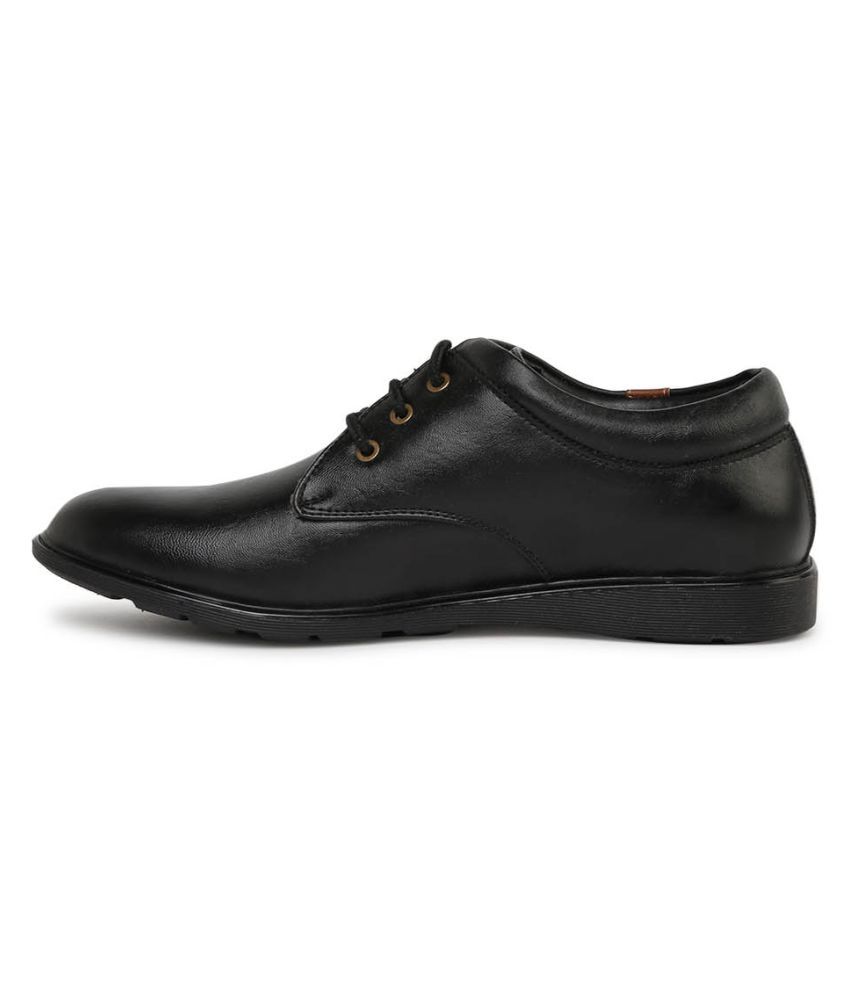 paragon max men's black formal shoes
